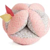 Doudou et Compagnie Balle d'activités Lapin de sucre - Rose - 15 cm> Balles Sensorielles