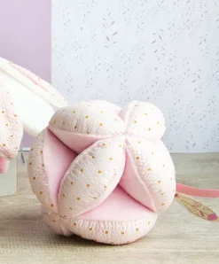 Doudou et Compagnie Balle d'activités rose Attrape-rêves - 15 cm> Balles Sensorielles