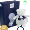 Doudou et Compagnie Boite a musique luminescente ours - 17 cm - Clair de Lune> Boîte À Musique