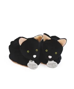 Doudou et Compagnie Chaussons bébé Chat noir - 0-6 mois> Chaussons