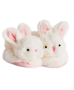 Doudou et Compagnie Coffret cadeau naissance chaussons lapin rose avec hochet - 0/6 mois><noscript><img width=