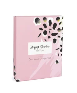 Doudou et Compagnie Coffret Mini Doudou Lapin rose - Happy Blush - 17 cm><noscript><img width=