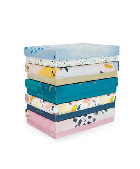 Doudou et Compagnie Coffret Mini Doudou plat Lapin beige - Happy Wild - 17 cm> Petit Format|Doudou Plat