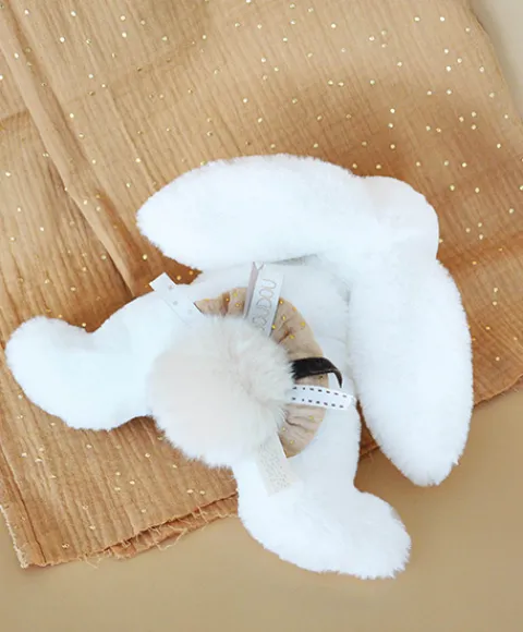 Doudou et Compagnie Coffret Pantin Lapin beige - Happy Wild - 25 cm> Peluches