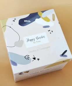 Doudou et Compagnie Coffret Pantin Lapin beige - Happy Wild - 25 cm><noscript><img width=