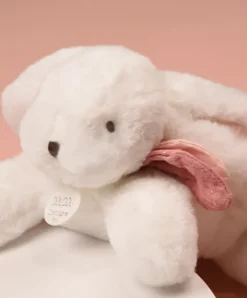 Doudou et Compagnie Coffret Pantin Lapin Vieux rose - Happy Boho - 25 cm> Peluches