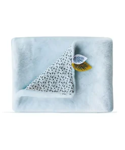 Doudou et Compagnie Couverture bébé plaid Douceur Yoca le koala - Bleu - 70 x 100 cm><noscript><img width=