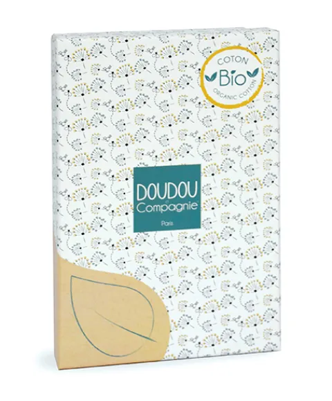 Doudou et Compagnie Doudou attache sucette abeille Pollen en coton BIO - 17 cm> Doudou Mouchoir|Petit Format