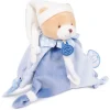 Doudou et Compagnie Doudou attache sucette ours Petit chou - Bleu - 17 cm> Petit Format|Doudou Plat