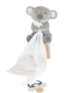 Doudou et Compagnie Doudou attache sucette peluche Koala - 12 cm - Unicef> Doudou Mouchoir|Petit Format