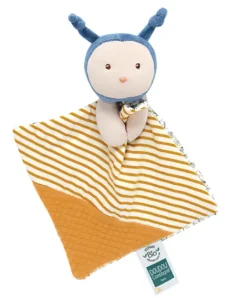 Doudou et Compagnie Doudou bébé abeille Pollen en coton BIO - 20 cm - modèle aléatoire> Doudous En Coton Bio|Doudou Plat