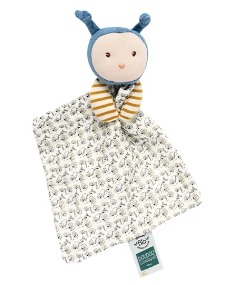 Doudou et Compagnie Doudou bébé abeille Pollen en coton BIO - 20 cm - modèle aléatoire> Doudous En Coton Bio|Doudou Plat