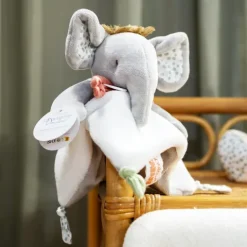 Doudou et Compagnie Doudou elephant gris - 25 cm><noscript><img width=