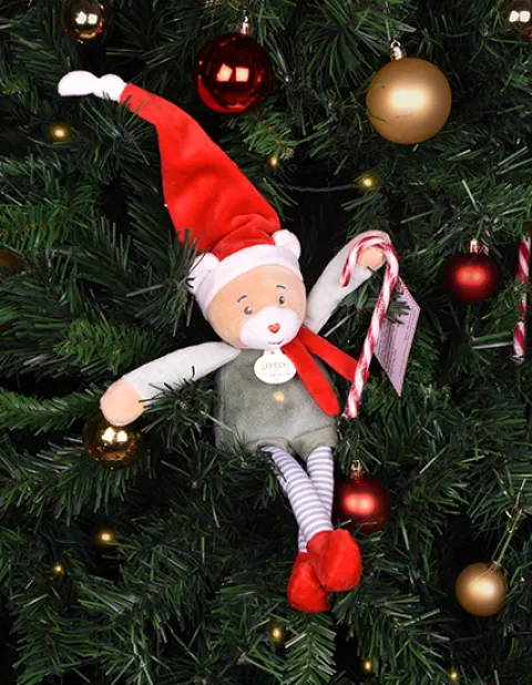 Doudou et Compagnie Doudou Farceur & sa maisonnette - Cotillon Lutin Farceur 27 cm> Peluches