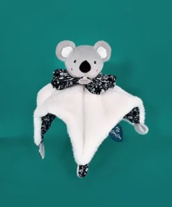 Doudou et Compagnie Doudou Koala gris - Cocon - Balle d'éveil - 3 EN 1 - 25 cm> Doudou Plat|Balles Sensorielles