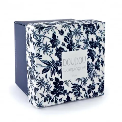 Doudou et Compagnie Doudou LAPIN bleu Marine avec mouchoir - BOH'AIME -> Petit Format