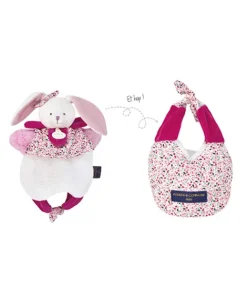 Doudou et Compagnie Doudou Lapin marionnette - Petit sac - Amusette 3 EN 1><noscript><img width=