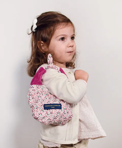 Doudou et Compagnie Doudou Lapin marionnette - Petit sac - Amusette 3 EN 1> Doudou Plat|Marionnettes