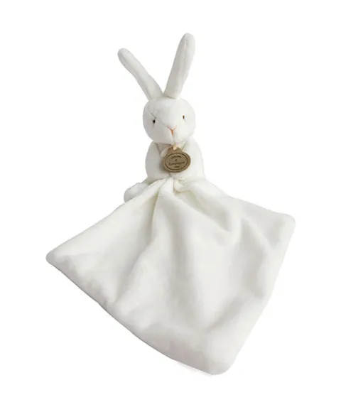 Doudou et Compagnie Doudou lapin mouchoir - 10 cm - Boite fleur> Doudou Mouchoir|Petit Format