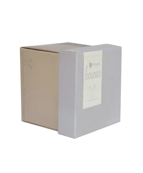 Doudou et Compagnie Doudou lapin mouchoir - 10 cm - Boite fleur> Doudou Mouchoir|Petit Format