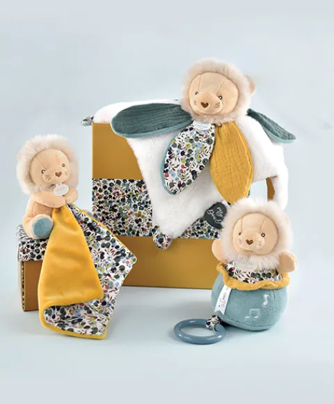 Doudou et Compagnie Doudou LION jaune avec mouchoir - BOH'AIME -> Petit Format