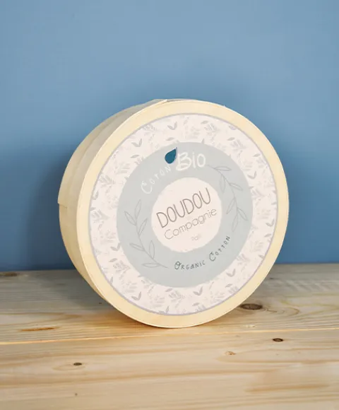 Doudou et Compagnie Doudou mouchoir lapin rose en coton BIO - 15 cm> Doudou Mouchoir|Petit Format