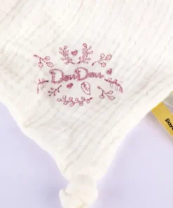 Doudou et Compagnie Doudou mouchoir ours Rose - 30 cm - Collection Anniversaire><noscript><img width=