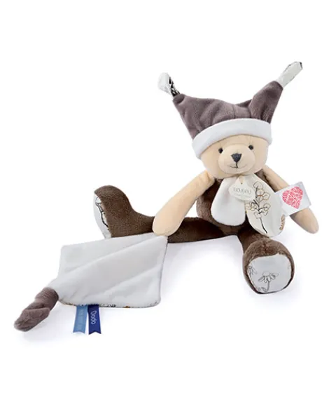 Doudou et Compagnie Doudou ours mouchoir 3 histoires - Marron> Doudou Mouchoir|Peluche Avec Doudou