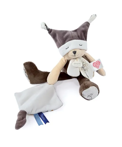 Doudou et Compagnie Doudou ours mouchoir 3 histoires - Marron> Doudou Mouchoir|Peluche Avec Doudou