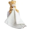Doudou et Compagnie Doudou ours mouchoir marron Petit Roi - 10 cm> Doudou Mouchoir|Petit Format