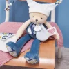 Doudou et Compagnie Doudou ours pantin 3 histoires - Bleu> Doudou Mouchoir|Peluche Avec Doudou