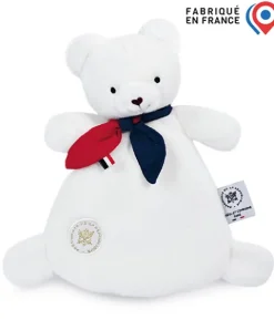 Doudou et Compagnie Doudou plat fabriqué en France - L'Ours Élysée - 22 cm> Doudou Plat