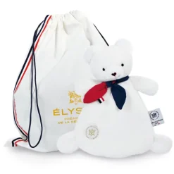 Doudou et Compagnie Doudou plat fabriqué en France - L'Ours Élysée - 22 cm><noscript><img width=