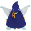 Doudou et Compagnie Doudou plat dinosaure bleu Sashou - 25 cm> Doudou Plat