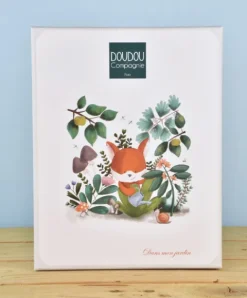 Doudou et Compagnie Doudou plat hochet billes - Renard Romarin - 21 cm><noscript><img width=