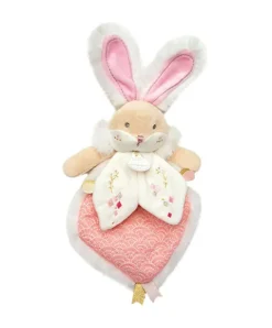 Doudou et Compagnie Doudou plat lapin de sucre rose - 24 cm> Doudou Plat