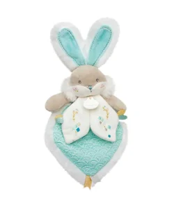 Doudou et Compagnie Doudou plat lapin de sucre vert - 24 cm> Doudou Plat