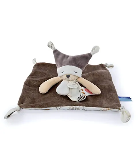Doudou et Compagnie Doudou plat Ours 3 histoires - Marron> Doudou Plat