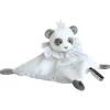 Doudou et Compagnie Doudou plat Panda gris - Attrape-rêves - 20 cm> Doudou Plat