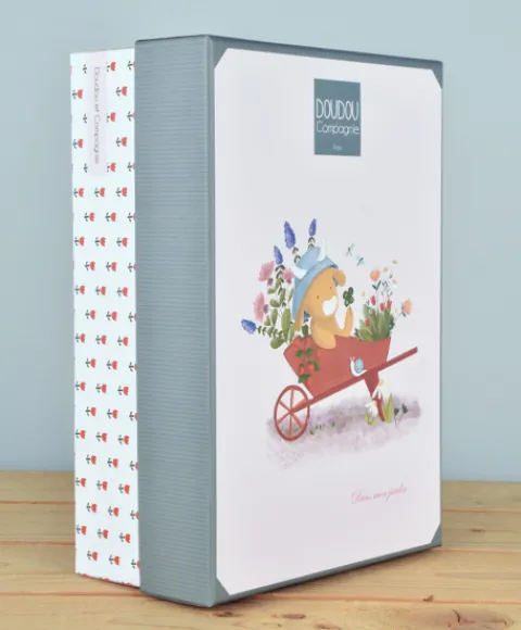 Doudou et Compagnie Doudou vache - Doudou plat Aneth - 27 cm> Doudou Plat