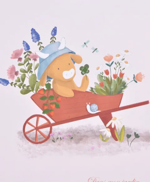 Doudou et Compagnie Doudou vache - Doudou plat Aneth - 27 cm> Doudou Plat