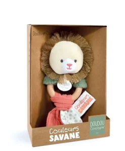 Doudou et Compagnie Hochet bébé lion - 15 cm><noscript><img width=