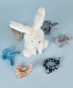 Doudou et Compagnie Lapin blanc avec chouchou -12 cm - Modèle aléatoire> Petit Format