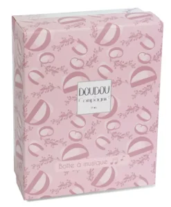 Doudou et Compagnie Lapin DOUDOU® - boite à musique lapin - 20 cm - Rose> Boîte À Musique