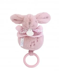 Doudou et Compagnie Lapin DOUDOU® - boite à musique lapin - 20 cm - Rose><noscript><img width=