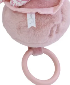Doudou et Compagnie Lapin DOUDOU® - boite à musique lapin - 20 cm - Rose><noscript><img width=