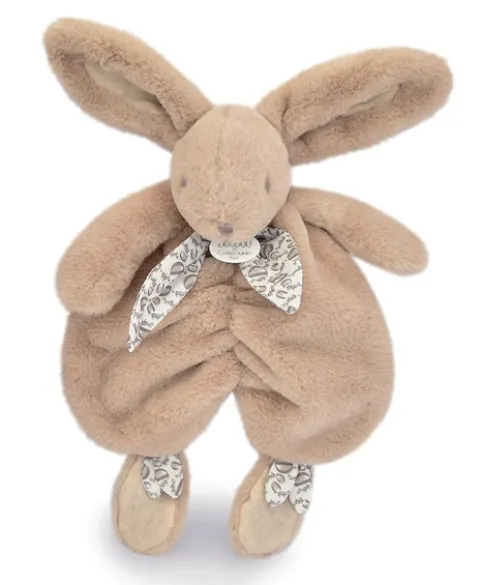 Doudou et Compagnie Lapin DOUDOU® - Doudou lapin Beige - 29 cm> Doudou Plat
