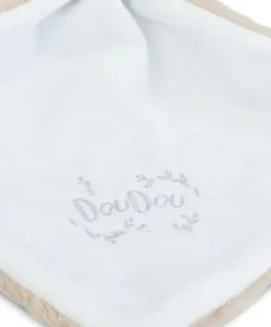 Doudou et Compagnie Lapin DOUDOU® - Doudou Lapin mouchoir- 10 cm - Beige><noscript><img width=