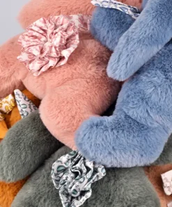 Doudou et Compagnie Lapin DOUDOU® - Peluche lapin Rose poudré - 25 cm><noscript><img width=