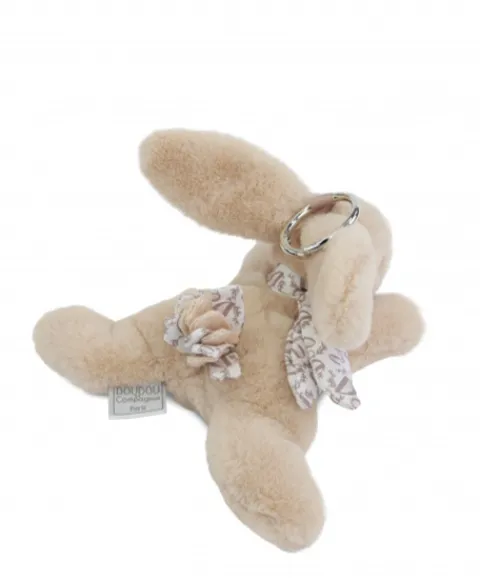 Doudou et Compagnie Lapin DOUDOU® - Porte-clés - Beige> Porte-Clé